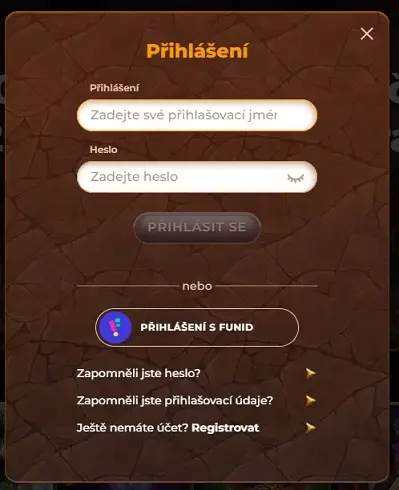 Amun Ra Casino Login Form