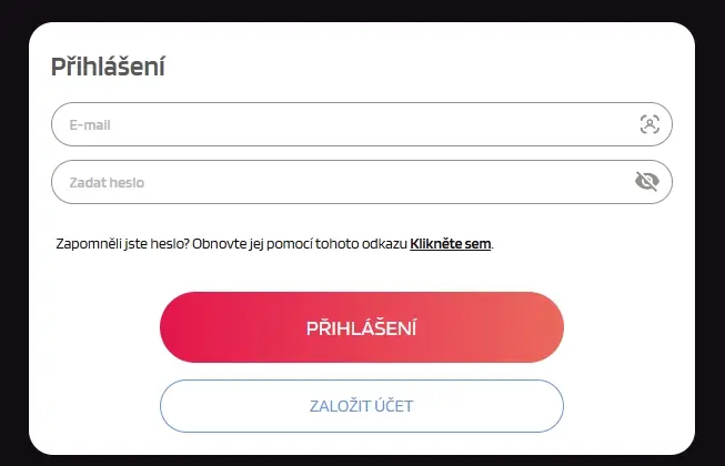 Autorizační formulář trivela bet casino